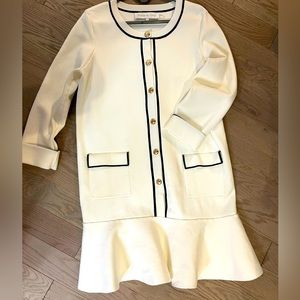 Lux white knit dress